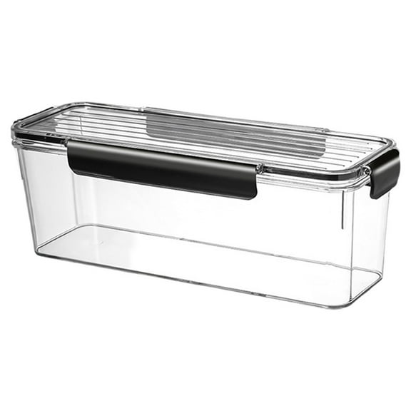 Pasta Storage Containers with Locking Lids, Airtight Food Storage Containers for Pantry, Pasta Containers for Organizing Pantry, Dishwasher Safe Canister, 1 Pcs, 12.4x4.53x4.21"