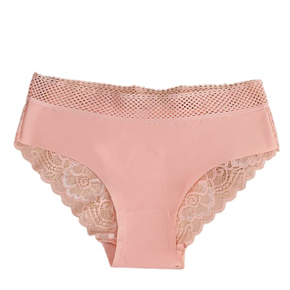 MVRLSH Nightgowns for Women Breathable Comfortable Leopard Print Lace Trim High Waist Briefs Blend Panties Pink Size XL