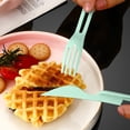 thumbnail image 5 of NWOKYZGH 3PCS Wheat Straw Cutlery, Reusable Utensils Set Portable Travel 3 in 1 Spoon fork Knife Tableware, Eco-Friendly, BPA Free, Flatware for Kids Adults, Travel Picnic Camping, 5 of 6