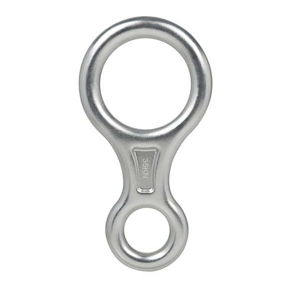 Eigraketly Anillo de escalada de montaña de aleación, portátil, Color sólido, 8 formas, actividad al aire libre, equipo de descenso de rescate Type2 NO2