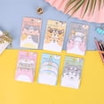 thumbnail image 2 of Liquidation! WNEGSTG Note Collante 6 Pcs Combinaison Pliable pour la Rentrée Scolaire avec Papier Collant Multi-Couches Adhésif Notes Collantes Fortes Taille Unique Rose, 2 of 9