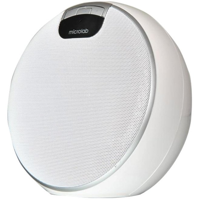 Microlab Portable Bluetooth Speaker, White, MD312