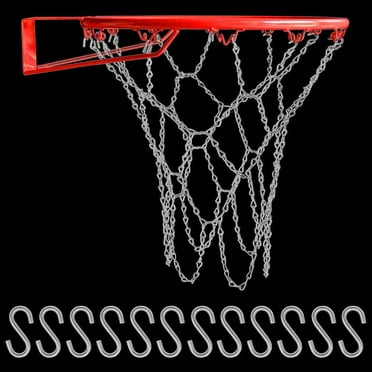 Heavy Duty & Professional Metal Steel Chain Basketball Net indoor and ...