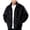 #H-Black, variant on TRUNZI Mens Sherpa Fleece Jackets Long Sleeves Zip Up Casual Thick Warm Comfy Faux Fur Jackets with Pockets,Black,Size M