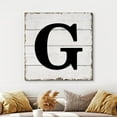 thumbnail image 3 of wall26 Canvas Wall Art English Letter Wood Background Home Wall Decorations for Bedroom Living Room Paintings Canvas Prints Framed - 12x12 inches, 3 of 5