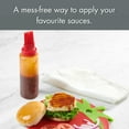 thumbnail image 6 of Mainstays 16 oz and 12 oz Squeezable Plastic Condiment Dispense Bottles, Red & Opaque, 6 of 18