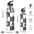 thumbnail image 2 of OREZI Stainless Steel Water Bottle Chess Pieces and Board 34oz/1000ml Double Wall Vacuum Insulation Leakproof for Sports Travel, 2 of 9