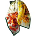 thumbnail image 4 of UJNDER Women's Satin Finish Silk-like Square Scarf Elegant Lightweight Shawl with Smooth Drape and Soft Sheen for Adult Everyday Style Scarf,Green_001,One Size, 4 of 5