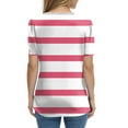 thumbnail image 4 of NAMTYQX Womens Graphic T Shirts Ladies Tops Cool Casual Short Sleeve Shirts for Women Trendy Summer Hot Pink Size L, 4 of 5
