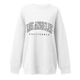thumbnail image 3 of Los Angeles Sweatshirts for Women 2025 Long Sleeve Crewneck Casual Drop Shoulder Sweatshirt Pullover Tops Streetwear, 3 of 4