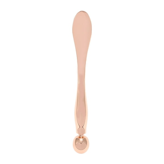 Unique Bargains 1 Pc Convenient Facial Roller for Vacation Travel Bathing Large Rose Gold Tone Zinc Alloy