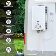 TCFUNDY 2.0 GPM 8L Tankless Water Heater LPG Liquid Propane Gas Instant Hot Boiler with Digital Display