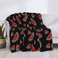 thumbnail image 3 of Balery Watermelon Manta de Franela con Dibujo, Lujo Ultra Suave y Cálido, Antipelusa y Resistente a las Arrugas para Cama, Sofá, Camping -60"x50", 3 of 6
