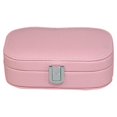 thumbnail image 2 of Qarigey Caja de almacenamiento de joyas pequeña caja de almacenamiento de joyas de viaje de cuero pendientes de boda caja de almacenamiento de joyas de Ropa, zapatos y accesorios Miscelánea Rosa Qarigey JJ2462-04, 2 of 6