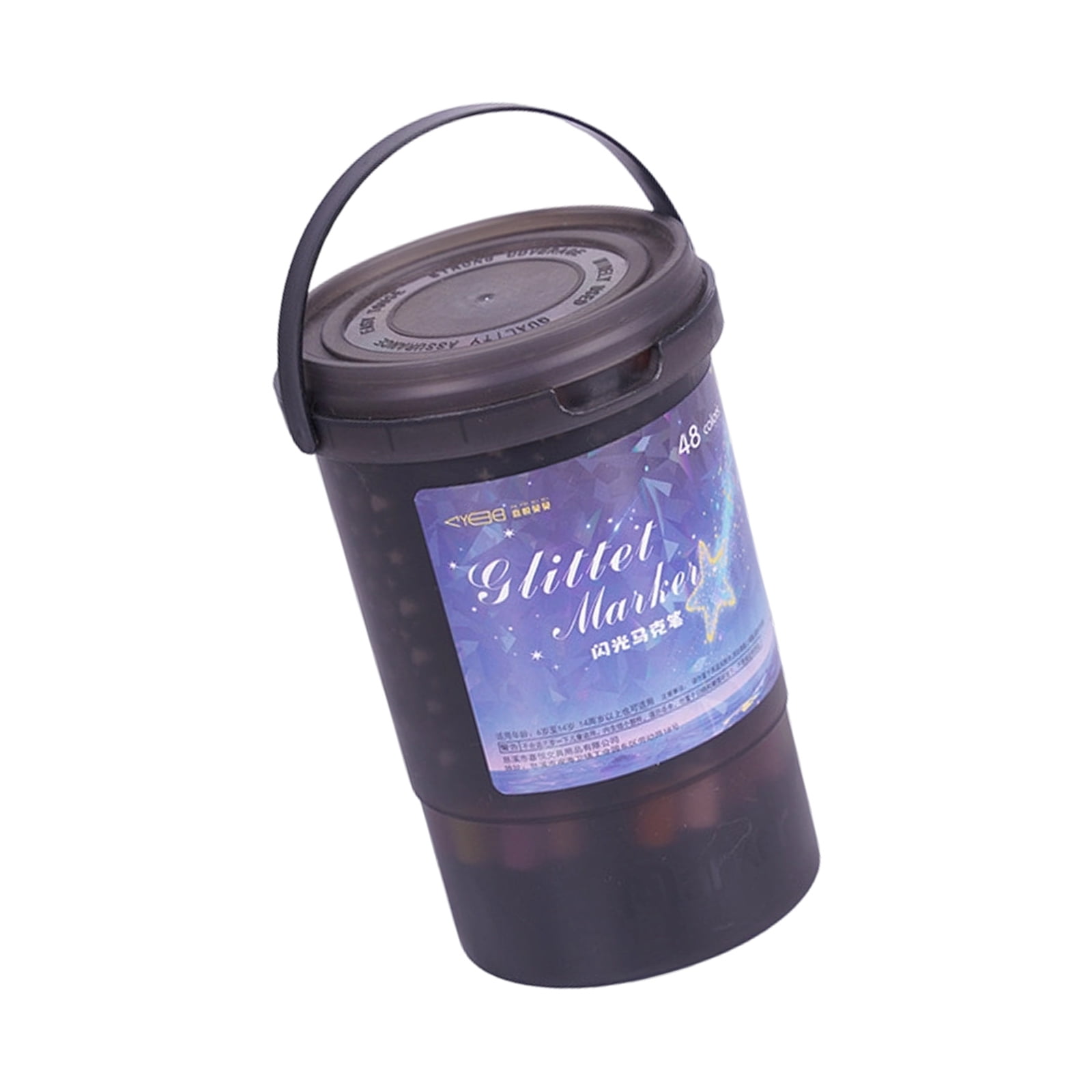 1 Pack Glitters Gel Writing Markers Flexible Brush Nibs Quick Drying Inks Suitable for Various Surfaces and Projects