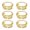 Gold, variant on ZAXLVG Pack of 6 Napkin Rings Muslims Napkins Buckles for Wedding Banquet Versatile Table Decoration
