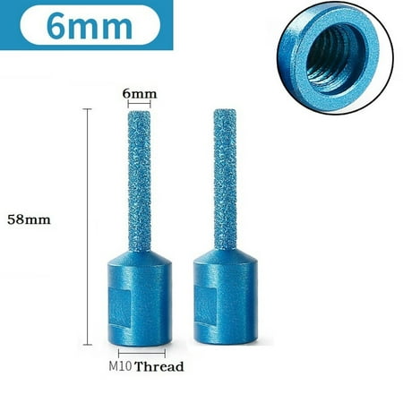 

2PCS M10 Thread Vaccum Brazed Diamond Finger Bit Milling Cutter For Ceramic Tile