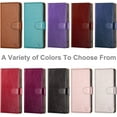 thumbnail image 3 of for iPhone 14 6.1" Phone case,[3 Credit Card Slot][RFID Blocking Leather] Flip Folio Book Shockproof Protector,Holder Stand Cases,Women Men for Apple 14 Wallet Cover,Wine Red, 3 of 12