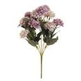 thumbnail image 2 of PULLIMORE 10 Heads Artificial Hydrangea Flowers Bouquet Silk Flower with Stems for Home Bridal Wedding Party Festival Decor (Purple), 2 of 10