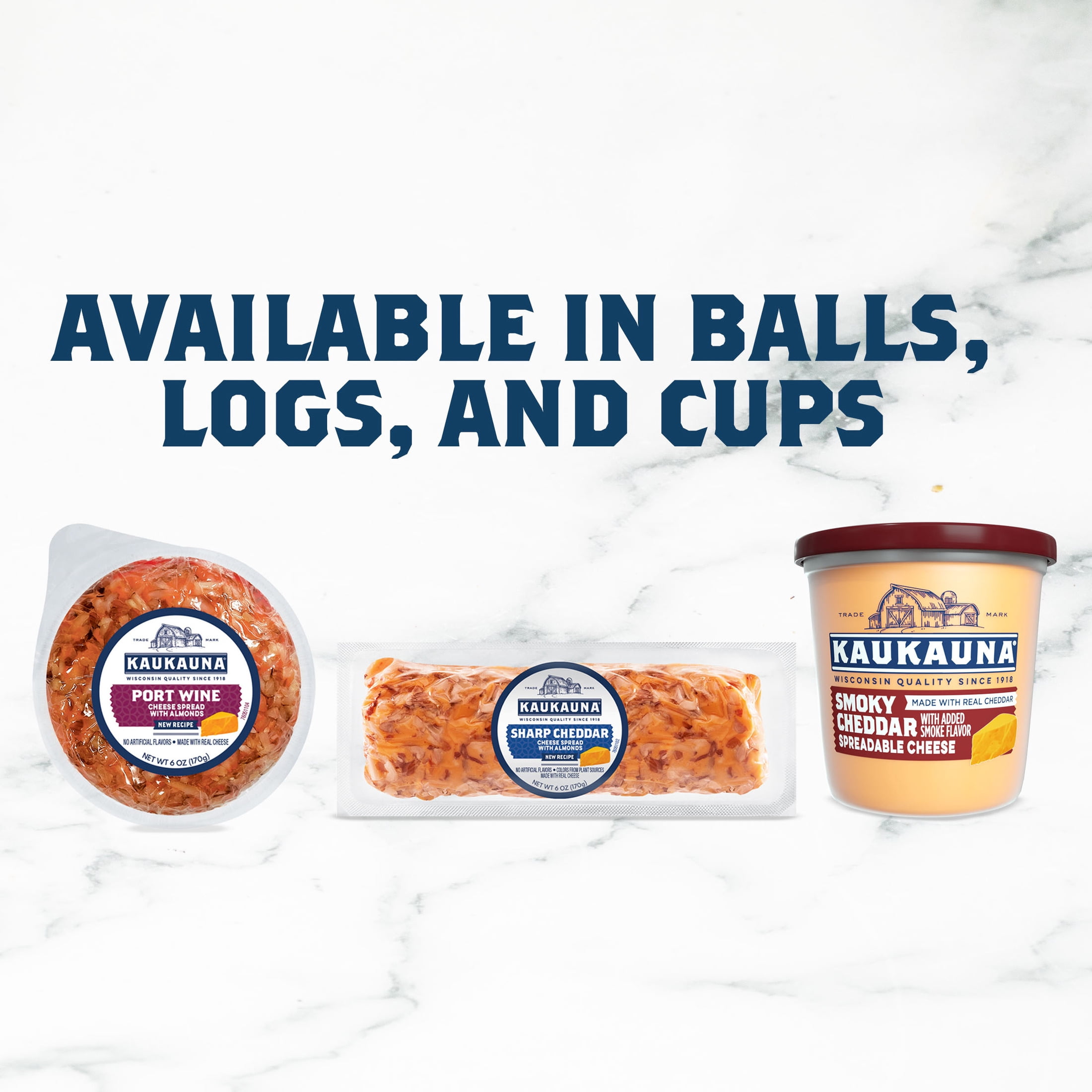 Kaukauna® Smoky Bacon Spreadable Cheese Ball, 6 oz