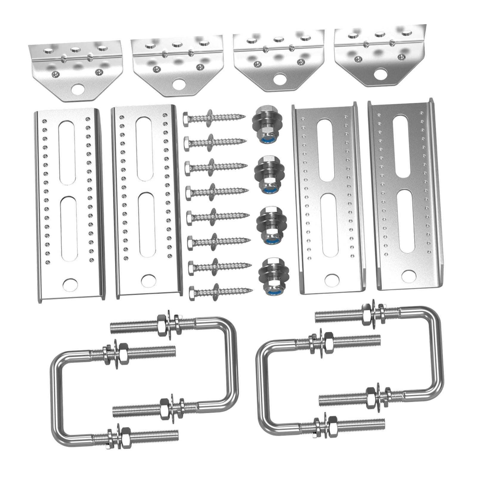 JISADER 4x 8" Top Bunk Bracket Kit Repair Parts Easily Install Square U