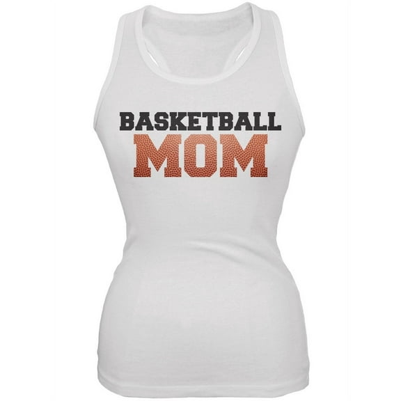 Basketball Mom White Juniors Soft Tank Top - 2X-Large