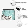 thumbnail image 5 of Kdxio Men's Boxer Briefs with French Bulldog Taking a Bath Print - Comfortable and Breathable Underwear for Everyday Wear, 5 of 7