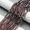 thumbnail image 4 of 10 strand Transparent Electroplate Glass Beads Strands Pearl Luster Plated Faceted Bicone Medium Purple 2.9~3.3x2.5mm Hole: 0.7mm 135~140pcs/strand 38~40cm, 4 of 4