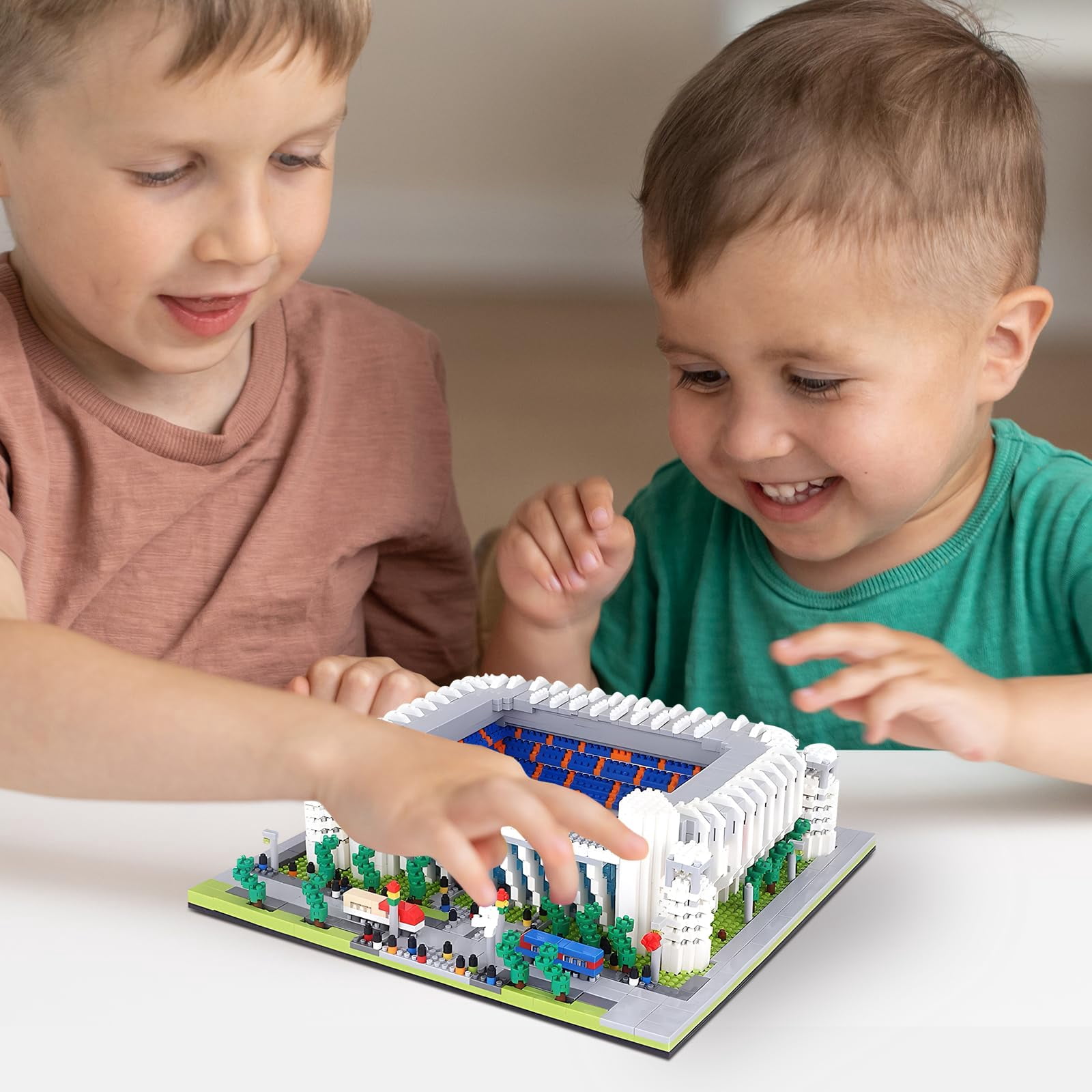Barcelona Style Soccer Stadium Building Blocks Sets Toys Football Architecture Model Kits Gifts for Adults Kids Boys 3500+Pieces