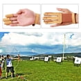 thumbnail image 2 of 3  Men Women PU Leather Finger Guard Protector Hunting, 2 of 9