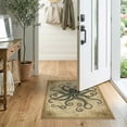 thumbnail image 2 of ODIKA 2'x3' Washable Doormat Non-Slip, Low Pile Octopus Koi Sepia Pirate Chart Creature Sucker Maritime Theme for Entryway, Kitchen, Laundry Room, 2 of 7