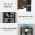 thumbnail image 6 of Tribesigns Rustic Corner Shelf stand,5 Tier Corner Bookshelf small Bookcase Plant Stand,Industrial Corner Storage Rack for Living Room Home Office Kitchen (Wood & Metal), 6 of 7