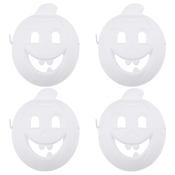 4 Pcs Kids Mask Blank Mask Pumpkin Head Costume Masquerade Mask Pumpkin Costume