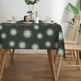 thumbnail image 3 of DouZhe Rectangular Tablecloth, Abstract Grey Circle Pattern Table Cloth for Kitchen Dinning Tabletop, 72"x54" Waterproof Polyester Table Cover, 3 of 8