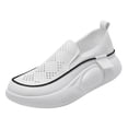 thumbnail image 2 of Zapatillas de deporte Damas Niñas Antideslizantes Mujeres Zapatos casuales para caminar Blanco, 2 of 8