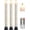Ivory, variant on 3 Pack Ivory Heat Resistant Flameless Taper Candles, Realistic Dynamic Flame LED Candles, Candle Lights with Remote Control for Indoor Outdoor Decor