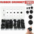 thumbnail image 2 of 170Pcs Rubber Grommet Firewall Hole Plug Set Electrical Wiring Gasket Assortment, 2 of 5