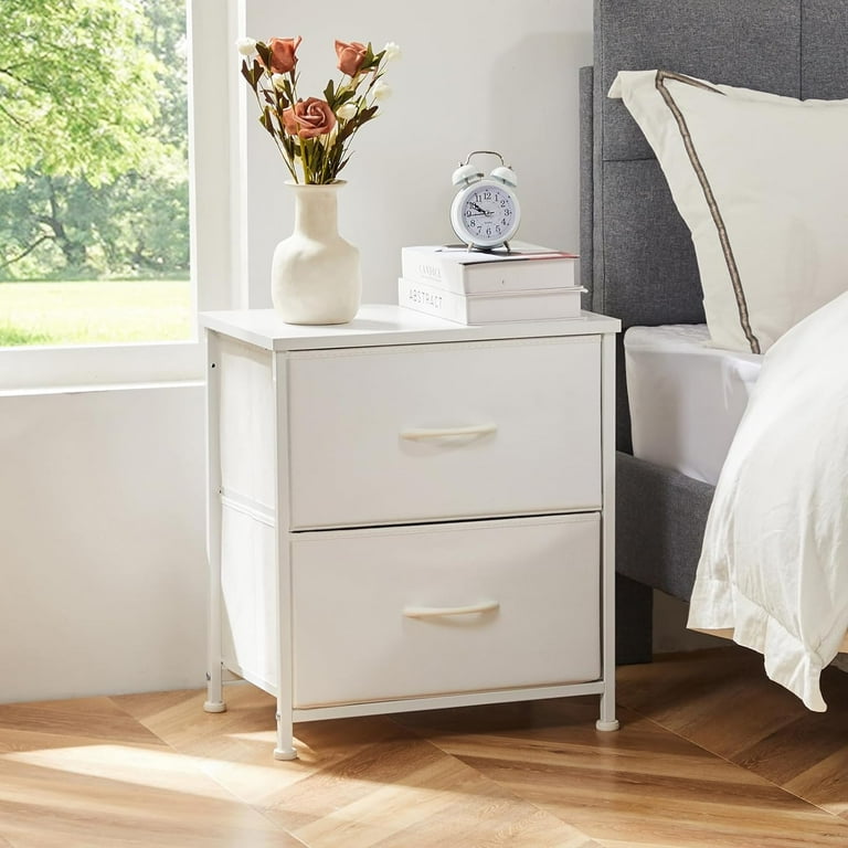 ZUNMOS Nightstands Set of 2 with 2 Storage Drawers - Side