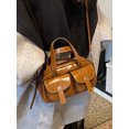 thumbnail image 2 of Bolso de mano de diseño retro francés de alta gama con múltiples bolsillos, sencillo y versátil, estilo de viaje, bandolera de un solo hombro, moderno, 2 of 5