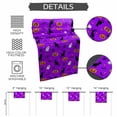 thumbnail image 6 of Table Runner Dresser Scarves 108 Inch Long,Halloween Seamless Cat Pumpkin Ghost Linen Dining Table Runners Scary Skull Purple Tabletop Scarf for Wedding Holiday Party Kitchen, 6 of 9