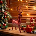 thumbnail image 2 of WMGHA Christmas Reindeer Figurines, Mini Animal Reindeer Decor Deer Statues Sculpture Tabletop Ornaments for Cabinet Mantel Shelves Fireplace Home Décor Accents Collectible Figurines, 2 of 9