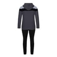 thumbnail image 4 of Stamzod Men's Track Suits 2 Piece Set Full Zipper Long Sleeve Jacket and Pants Jogging Suits Fashion Patchwork Hooded Sweatsuits Casual Outfits, 4 of 5