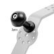 thumbnail image 1 of Adaptador de cabeza esférica de 1 pulgada, tornillo ajustable, extraíble duradero, para cámara, montaje fijo de buceo submarino para piezas de soporte Adaptador M5 Negro shamjiam Adaptador de cabeza de bola, 1 of 9
