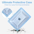 thumbnail image 2 of MOSISO Compatible with MacBook Pro 16 inch Case 2025-2021 M4 M3 M2 M1 A3403 A3186 A2991 A2780 A2485, Honeycomb Shockproof TPU Bumper Hard Shell Case with Fold Kickstand&Keyboard Skin, 2 of 7