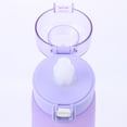 thumbnail image 4 of Botella de bebida de 650 ml sin BPA con sabor para acampar senderismo pesca púrpura, 4 of 9