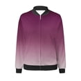 thumbnail image 4 of frariair Ladies Fashion Thin Jacket Blouse Coat With Pocket Detail And Relaxed Fit For Daily Outerwear Wine, 4 of 5
