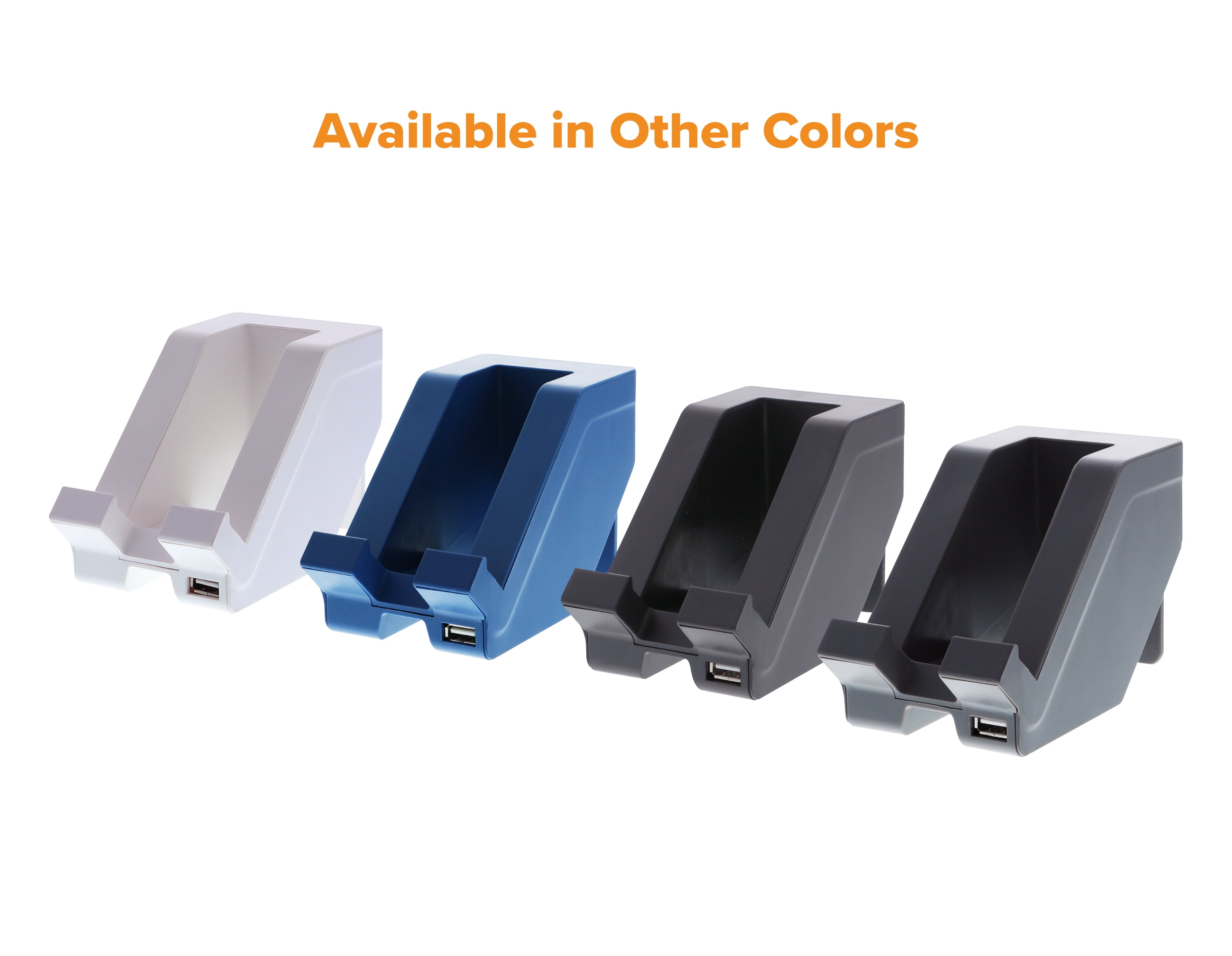 Bostitch Konnect™ USB Charging Phone Stand, Vertical or Horizontal Docking, Black (KT-PHONE-BLK)