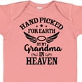 thumbnail image 4 of Inktastic Handpicked for Earth by My Grandma in Heaven Angel Wings Boys or Girls Baby Bodysuit, 4 of 5