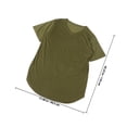 thumbnail image 2 of BESTYASH Camiseta Masculina De Color Con Cuello En V Y Manga Corta Para Uso Diario, 2 of 7