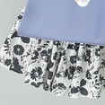thumbnail image 6 of TOWED22 Infant Baby Girl Clothes 2 Piece Graphic Print Ruffle Sleeve Top Tank and High Waist Shorts Set Summer Outfits Soft Everyday Clothing(Blue,18-24 M), 6 of 6